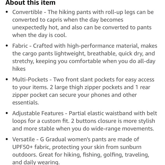 G Gradual Lightweight Hiking/Walking Pants - Picture 9 of 9